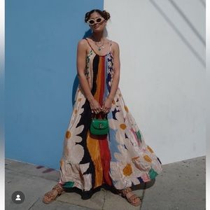 Farm Rio Super Fun Daisy Maxi Dress